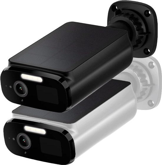 Havic© SolarCam Beveiligingscamera Buiten – 5MP 2K – Draadloos met Zonnepaneel – Dual-Band WiFi – IP66 – Wit