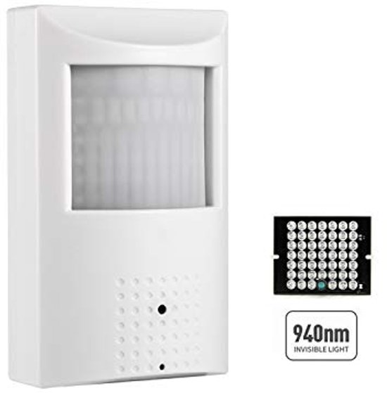 HD 5MP Binnencamera met PIR, Onzichtbaar IR Nachtzicht en POE - 3,7 mm Lens, Audio & Bewegingsdetectie van Merkloos