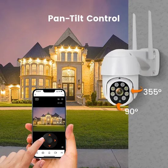 HD Beveiligingscamera, compleet incl. SD kaart. Wifi en LAN, in Tuya app. (wit) van Smartwares