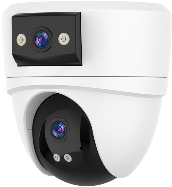 HD Dual Lens Indoor Camera Full Color Nachtzicht WIFI（Met 32G geheugenkaart）