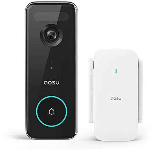 HD Videodeurbel met Camera en Beweging Detectie - 3K Video Deurbel met 180 Dagen Batterijduur van Merkloos