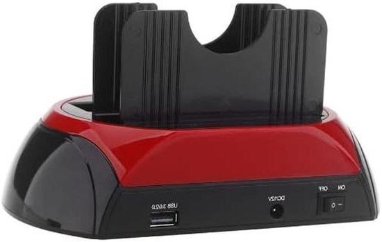 HDD Docking Station - Externe Harde Schijf - Data Overzetten - Drievoudige Interface - 2.5/3.5 Inch - Zwart