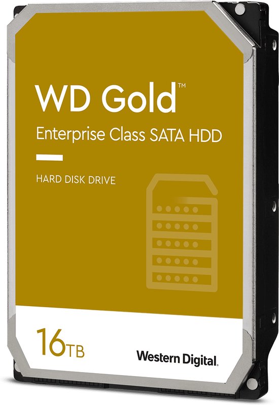 HDD Gold 16TB SATA 256MB 3.5 van Merkloos