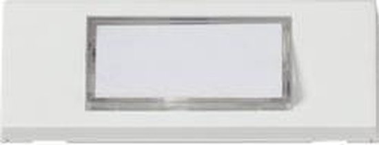 Heidemann 70060 Belplaat Met naambord 1-voudig Zuiver wit 24 V/1 A