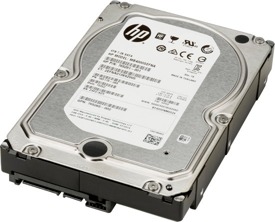 Hewlett Packard Enterprise interne harde schijven 4TB SATA 7200 Hard Drive van Merkloos