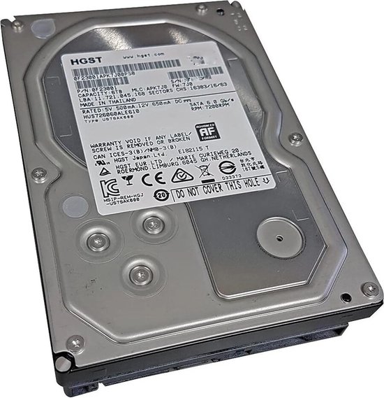 HGST Ultrastar 7K6000 6TB SATA III Desktop HDD 7200 RPM van HGST