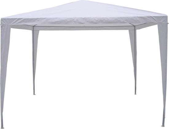 Hi Partytent 3 x 3 m Waterdicht - Stalen Frame met Kunststof Verbindingen - Wit van HI