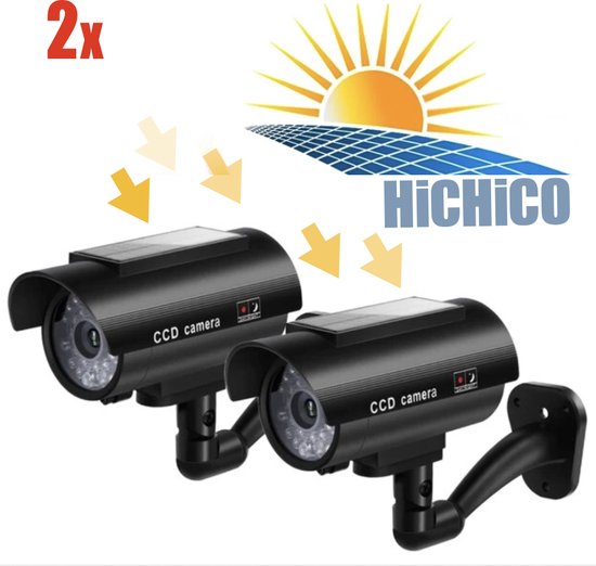 HiCHiCO® Outdoor Dummy Camera met LED's indicator - 2 Pack van HI