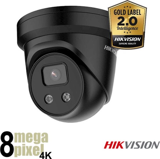 Hikvision 4K dome beveiligingscamera - microfoon en speaker - starlight - SD-kaart slot - DS2386B-ISU/SL van Hikvision