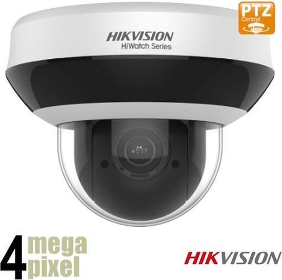 Hikvision Bestuurbare IP Camera - 4 Megapixel - Mini PTZ Camera - Starlight - 4x Zoom - HWP-N2404IH-DE3 Beveiligingscamera - Camerabewaking van Hikvision