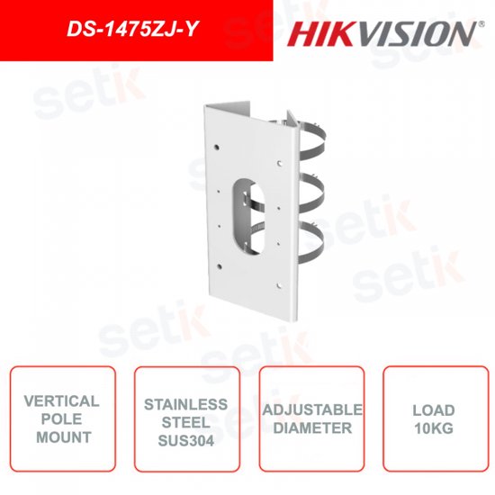 Hikvision DS-1475ZJ-Y verticale paalmontage van RVS van HI