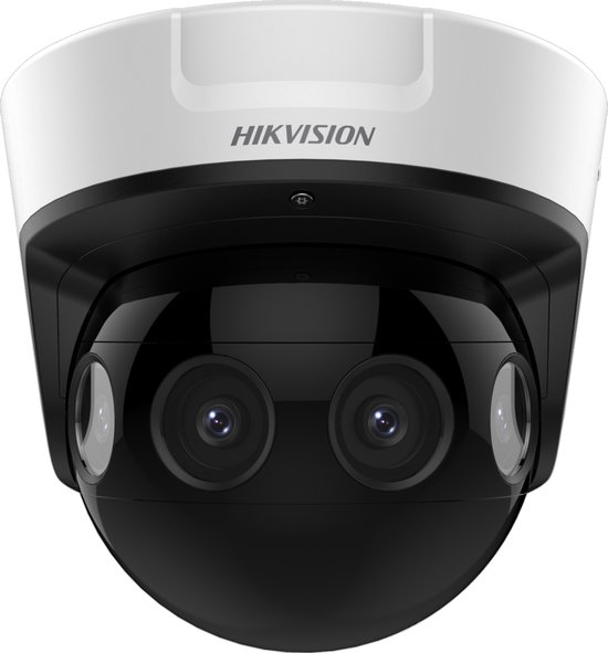 Hikvision® DS-2CD6924G0-IHS NFC 2.8mm 8 MP PanoVu Panoramic Network Camera - Multisensor - IP67/IK10 - Nightvision - Heater - Panorama Dome - 180° Horizontal FOV - Weather Proof - Built-in Heater + Smart Defog - DarkFighter