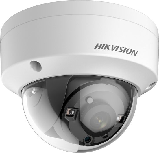 Hikvision DS-2CE57U1T-VPITF, 8MP 4K D/N IR 3-Axis Vandaal Dome, 2.8mm, Vaste lens van Hikvision