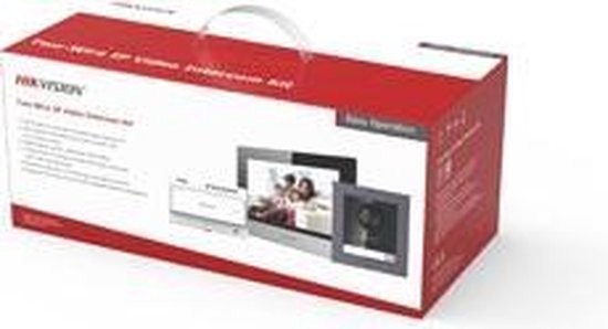 Hikvision DS-KIS702-F complete IP video intercom bundel met inbouw DS-KD8003-IME2, DS-KH6320-WTE2, DS-KAD704, DS-KAW60-2N en SD kaart van Hikvision
