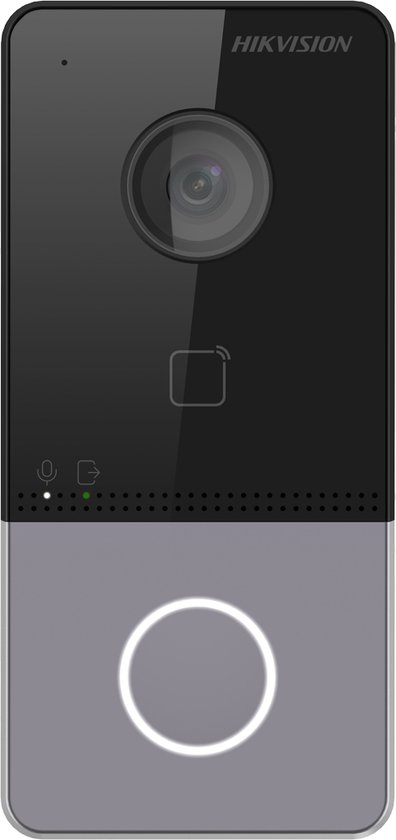 Hikvision DS-KV6113-WPE1(C) IP video intercom 2MP Wi-Fi deurbel met PoE, Mifare kaartlezer en alarm van Hikvision