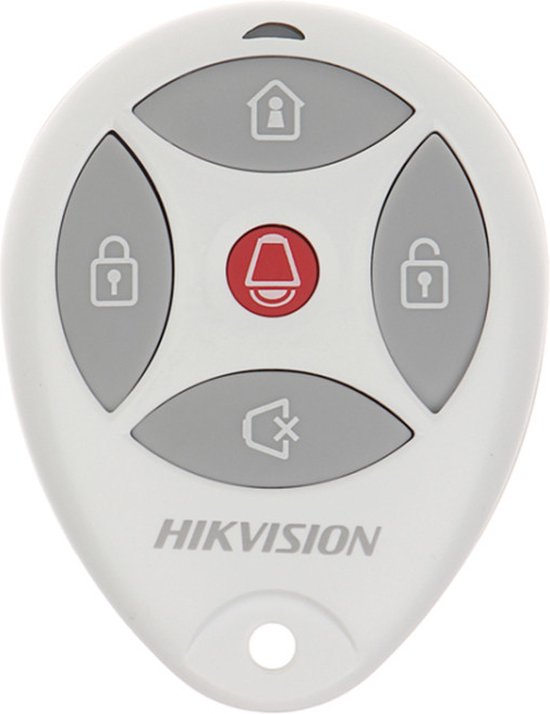 HIKVISION DS PKFE 5 868M O STD Telecomando wireless 868MHz bidirezionale 5 pulsanti Rolling code bianco per sistemi AxHub van Hikvision