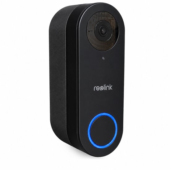Hoekmontage Beugel Geschikt voor Reolink 5MP WiFi Video Doorbell – 35° Muurbeugel – Optimale Kijkhoek – Weerbestendige Wandhouder – Zwart