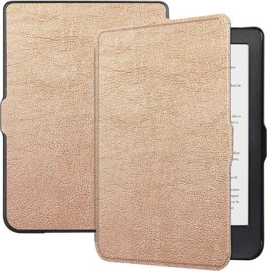 Hoesje Geschikt voor Kobo Clara HD Hoes Bescherm Hoesje Case Sleep Cover - Hoes Geschikt voor Kobo Clara HD Hoesje - Rosé Goud van MMOBIEL