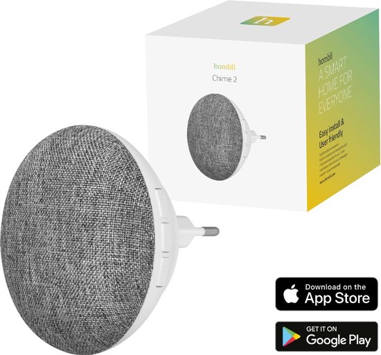 Hombli Doorbell Chime 2 - Draadloos - Deurbelgong - 21 deuntjes - Compatibel met Hombli Smart Deurbel - Deurbel ontvanger van Merkloos