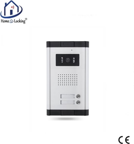 Home-Locking buiten bedieningspaneel voor appartementen drukknoppen boven elkaar inbouw voor deur videofoon 4 draads.DT-1111 van Home-Locking
