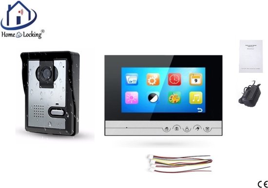 Home-Locking complete deur videofoon 4 draads.DT-2235 van Home-Locking