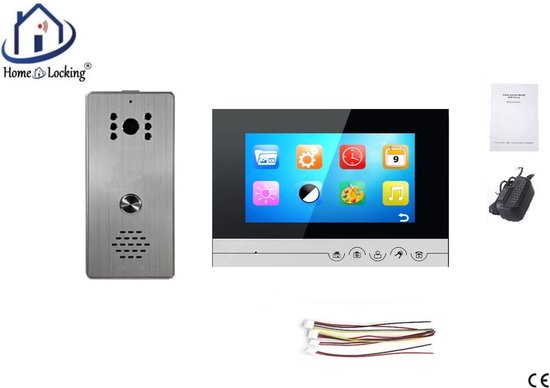 Home-Locking complete deur videofoon 4 draads.DT-2238 van Home-Locking