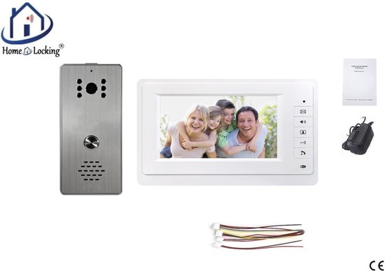 Home-Locking complete deur videofoon 4 draads.DT-2239 van Home-Locking