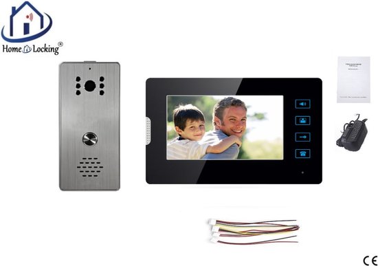 Home-Locking complete deur videofoon 4 draads.DT-2240 van Home-Locking
