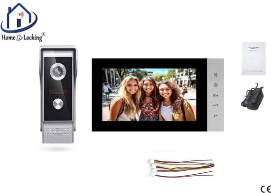 Home-Locking complete deur videofoon 4 draads.DT-2242 van Home-Locking