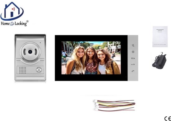 Home-Locking complete deur videofoon 4 draads.DT-2243 van Home-Locking