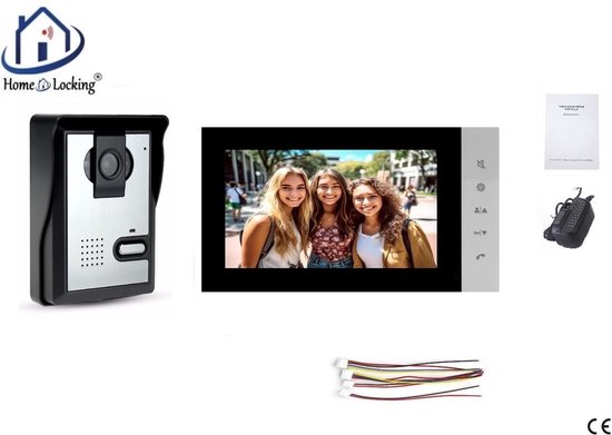 Home-Locking complete deur videofoon 4 draads.DT-2246 van Home-Locking
