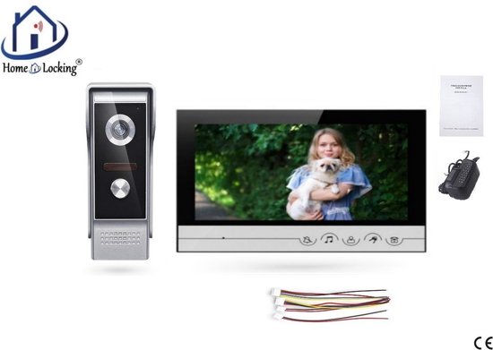 Home-Locking videofoon met 1 binnen 9" paneel.DT-2218-1-1 van Home-Locking