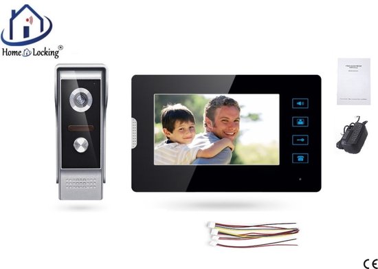 Home-Locking videofoon met 1 binnen paneel.DT-2210-1-1 van Home-Locking