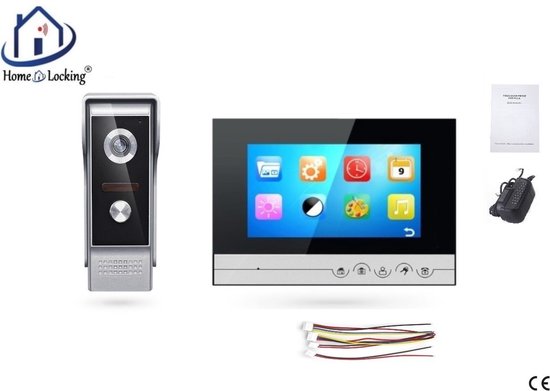 Home-Locking videofoon met 1 binnen paneel.DT-2211-1-1 van Home-Locking