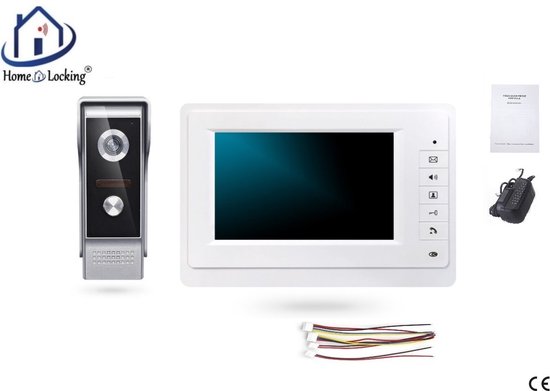 Home-Locking videofoon met 1 binnen paneel.DT-2214-1-1 van Home-Locking