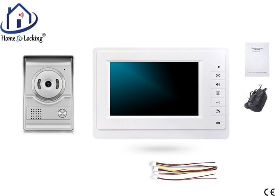 Home-Locking videofoon met 1 binnen paneel.DT-2215-1-1 van Home-Locking