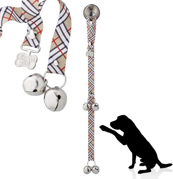 Hond Deurbel - Potje Tijd Bel - Hond Zindelijk Maken - Handgemaakt in VS - 66 cm Lengte - London Design