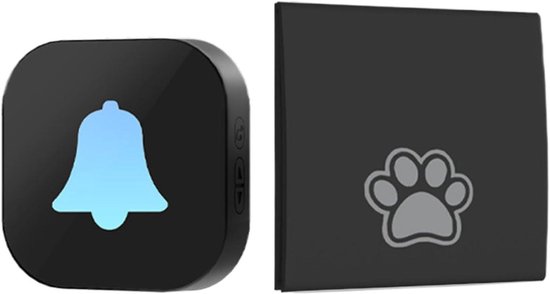 Honden Deurbel - Draadloze Bel - Huisdier Communicatie - Waterdicht Ontwerp - Compact Forma - Zwart