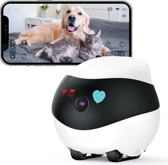Hondencamera - Petcam - Hondencamera met App - Huisdier Camera - Honden Camera van Hondencamera