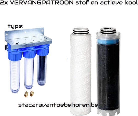 Honeywell Resideo regenwaterfilter stof en actieve kool - vervangpatroon triplex filter van Honeywell