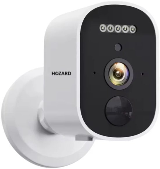 Hozard® 2K Beveiligingscamera Binnen & Buiten – Draadloze Accu WiFi Camera - Inc 32GB SD-Kaart van Hozard