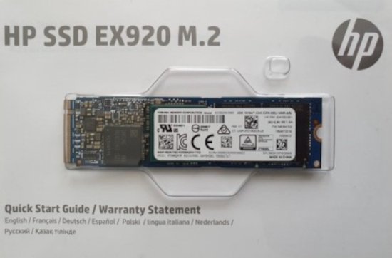 HP 256GB SSD  2280 M.2 PCIe 3x4 NVMe MLC 3D-Nand (HP P/N: 934100-001) van Merkloos