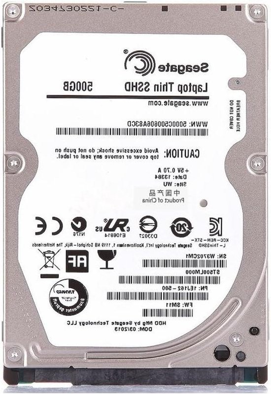 Hybride Harde Schijf - SSD Opslag - Gegevens Opslaan - Snelle Dataoverdracht - 500 GB - Zilver