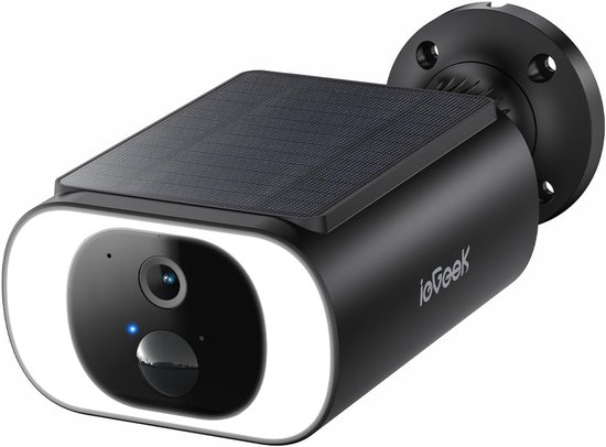 ieGeek Draadloze Beveiligingscamera met Zonnepaneel - 2K HD Buiten Surveillance Camera - Solar Powered - PIR Bewegingsdetectie - WIFI Smart App - Buiten Camera Waterdicht van Merkloos