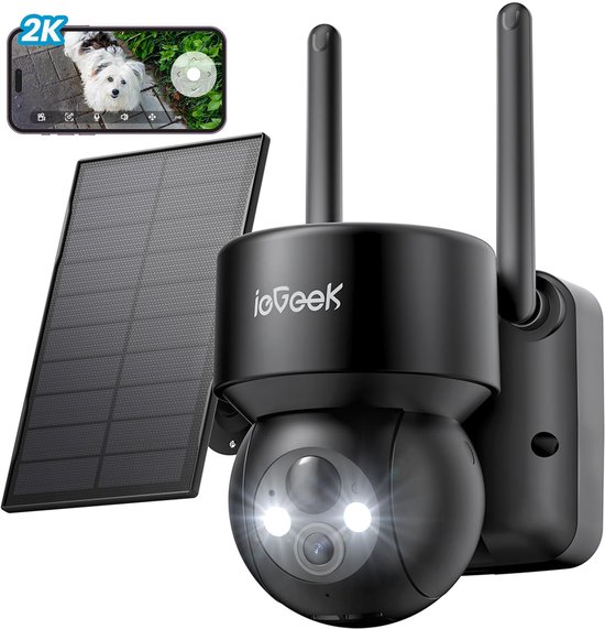 ieGeek Superior Beveiligingscamera Buiten – 2K HD 3MP - Buiten Camera Met Nachtzicht – Buitencamera - Bewakingscamera voor Buiten - Met WiFi en APP van Merkloos
