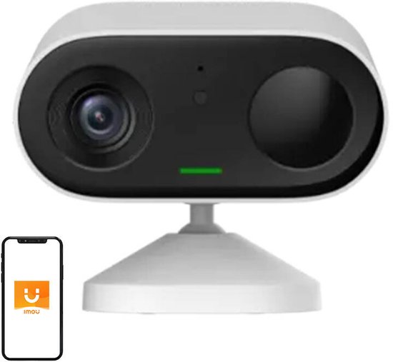 Imou Cell Go Solar Kit - Beveiligingscamera Draadloos buiten - 5000 mAH Accu - Beeldkwaliteit 2K - Simpele En Eenvoudige Installatie - 4GB eMMC Opslag - 1 Jaar Gratis Cloudopslag - Unieke Vlogfunctie - Ingebouwde Stemvervormer - Inclusief Zonnepaneel van Merkloos