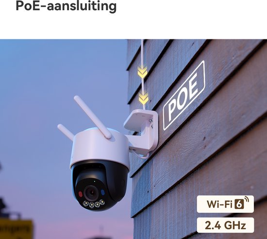 Imou Cruiser SC 4K - Beveiligingscamera voor Buiten - 4K Ultra HD (8MP) - 360° Pan & Tilt - Slimme Persoonsdetectie & Tracking - Kleur Nachtzicht - Sirene & Waarschuwingslicht - Wi-Fi 6 & PoE van Imou