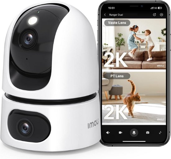 Imou® Hondencamera - Hondencamera Met App - Indoor Camera - Huisdiercamera - Petcam - Pet Camera - Huisdier Camera van Merkloos