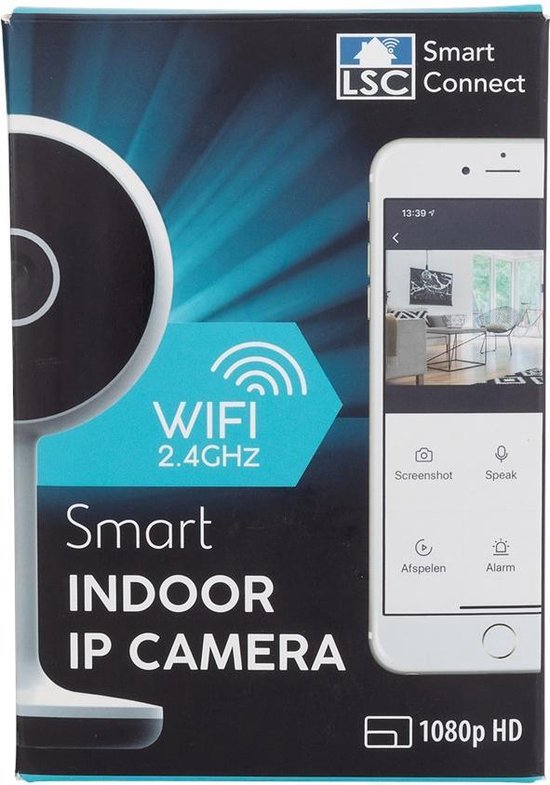 Indoor IP-camera | LSC Smart Connect | Zwarte IP HD camera voor binnen van LSC Smart Connect