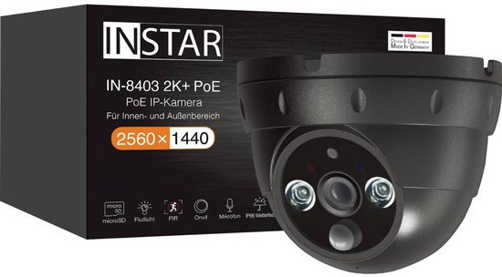 INSTAR IN-8403 2K+ POE sw 14081 IP Bewakingscamera LAN 2560 x 1440 Pixel